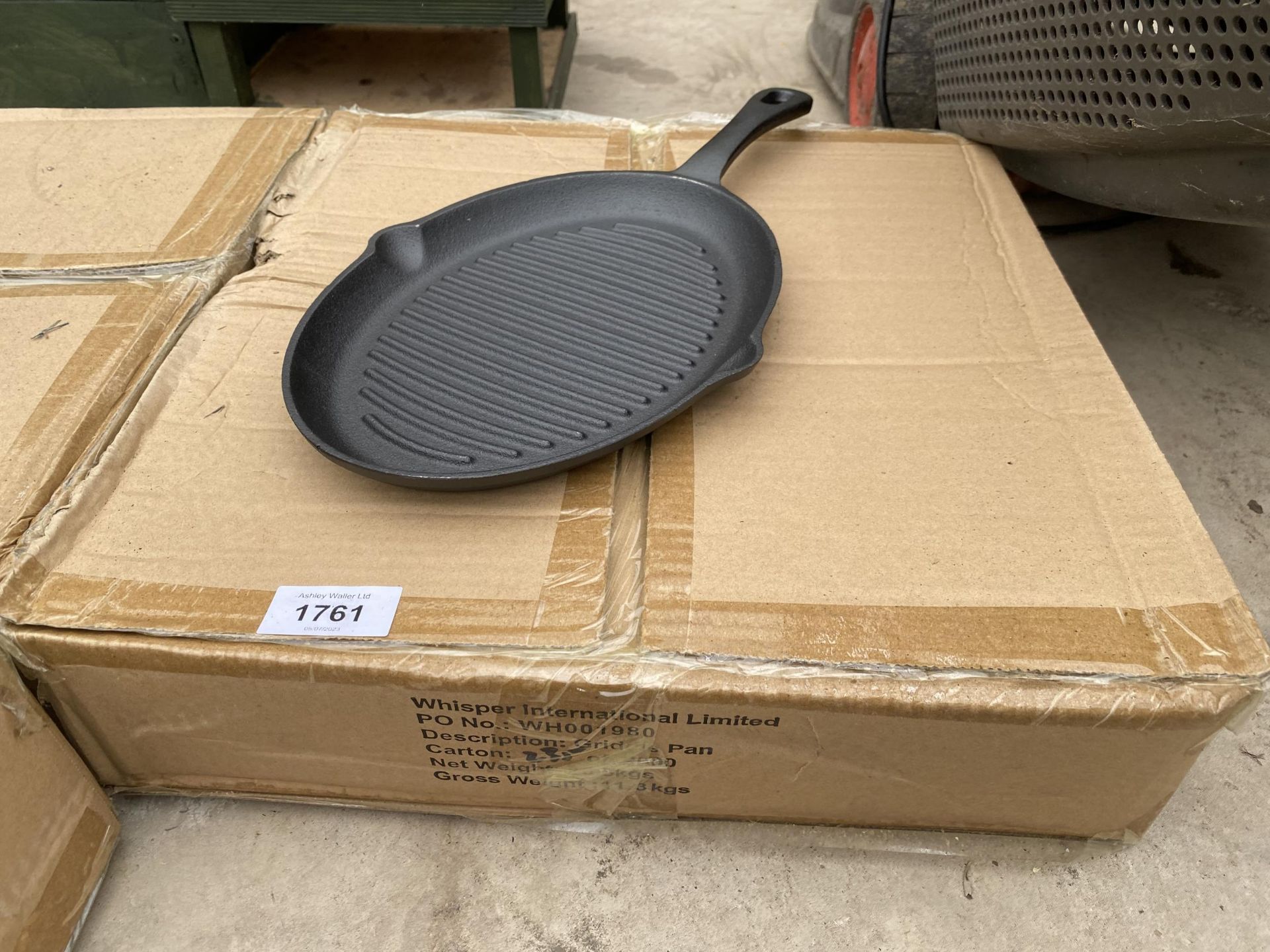 APPROXIMATELY TEN AS NEW AND BOXED CAST IRON SKILLET PANS