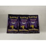 THREE ACKS OF USA EXCLUSIVE TRICK OR TRADE BOOSTER POKEMON CARDS