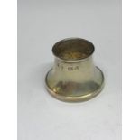 A MARKED SILVER POT/ CANDLE HOLDER