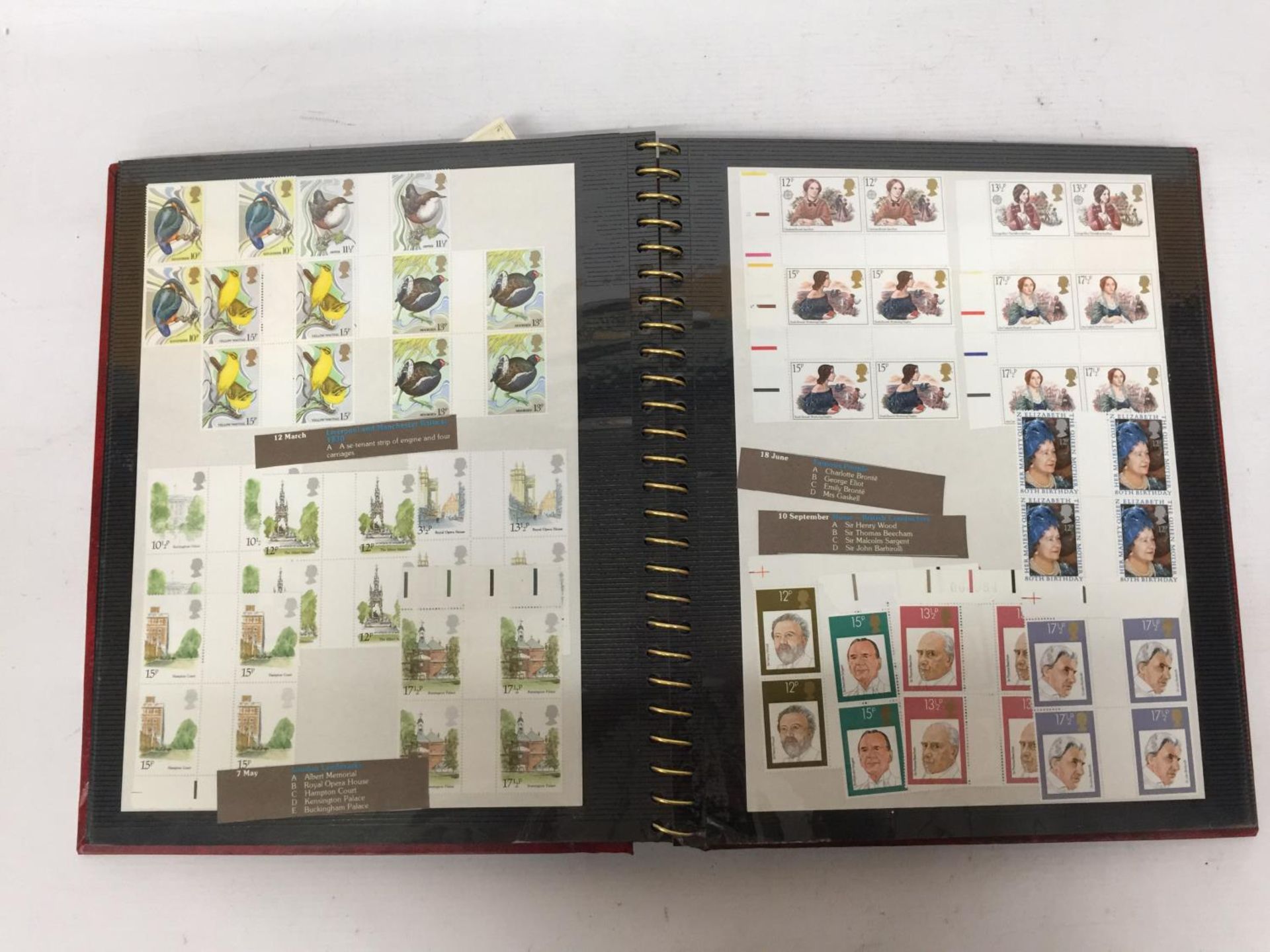 A STAMP ALBUM CONTAINING A LARGE QUANTITY OF BRITISH MINT STAMPS - Image 3 of 5