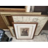 AN ASSORTMENT OF FRAMED PRINTS AND PICTURES