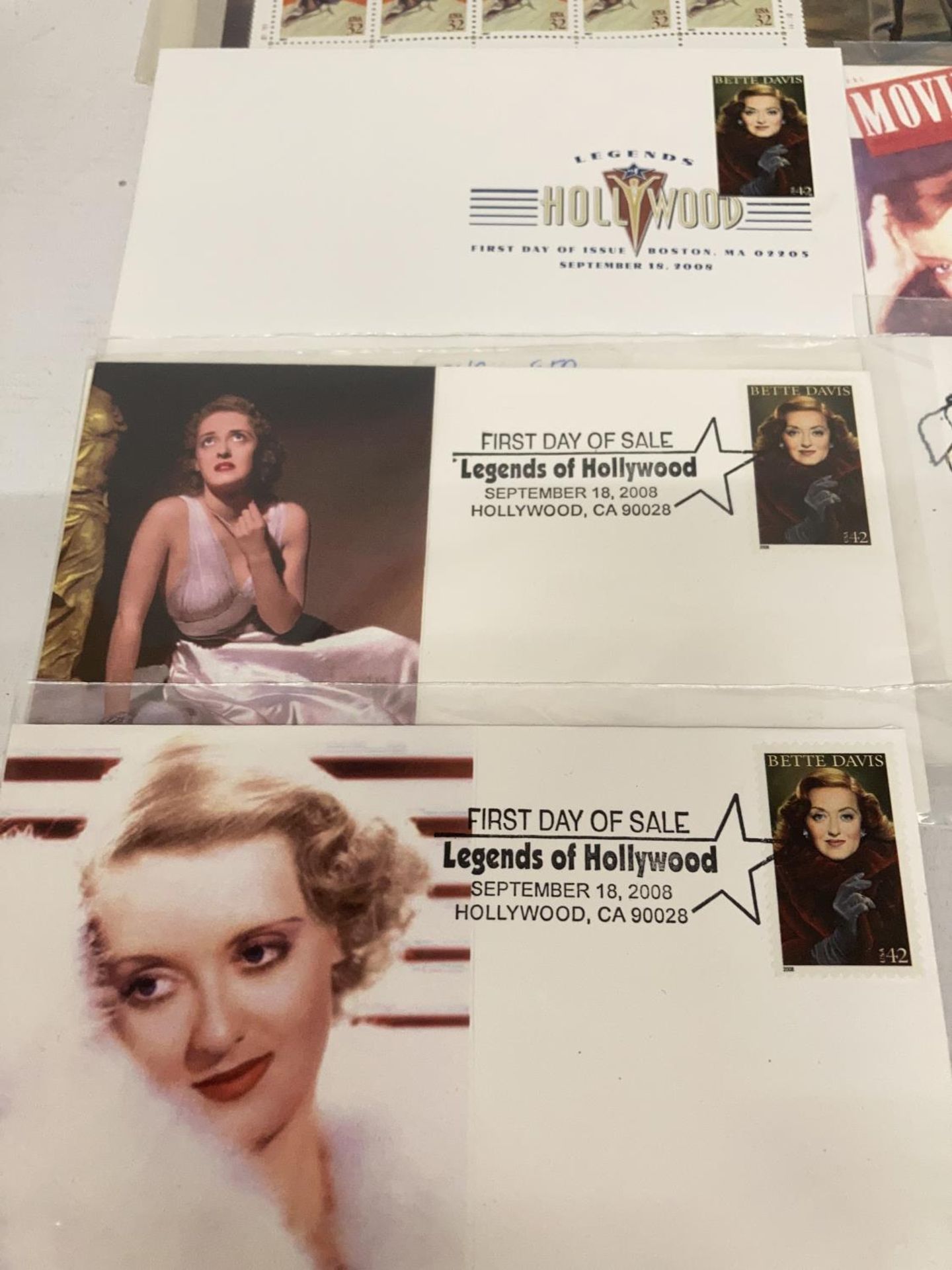 TEN WALLETS OF HOLLYWOOD LEGENDS FIRST DAY COVERS TO INCLUDE BETTY DAVIES, JUDY GARLAND, GRACE - Image 5 of 5