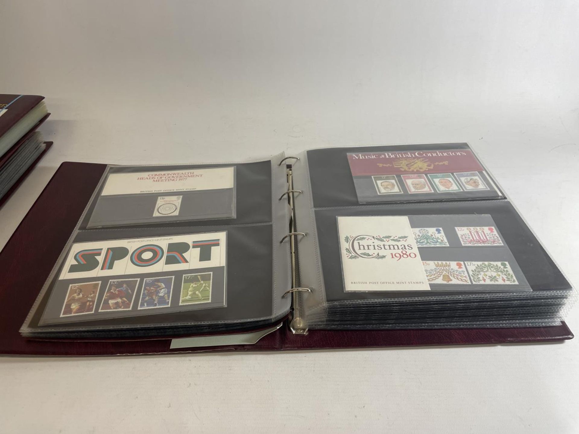 A BINDER OF GB PRESENTATION PACKS , 1971-1977 , FACE VALUE £143.26 .