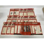 A QUANTITY OF GIBBONS STAMP MONTHLY 1949 - 1956 COLLECTION OF 24 PHILATELIC MAGAZINES IN USED