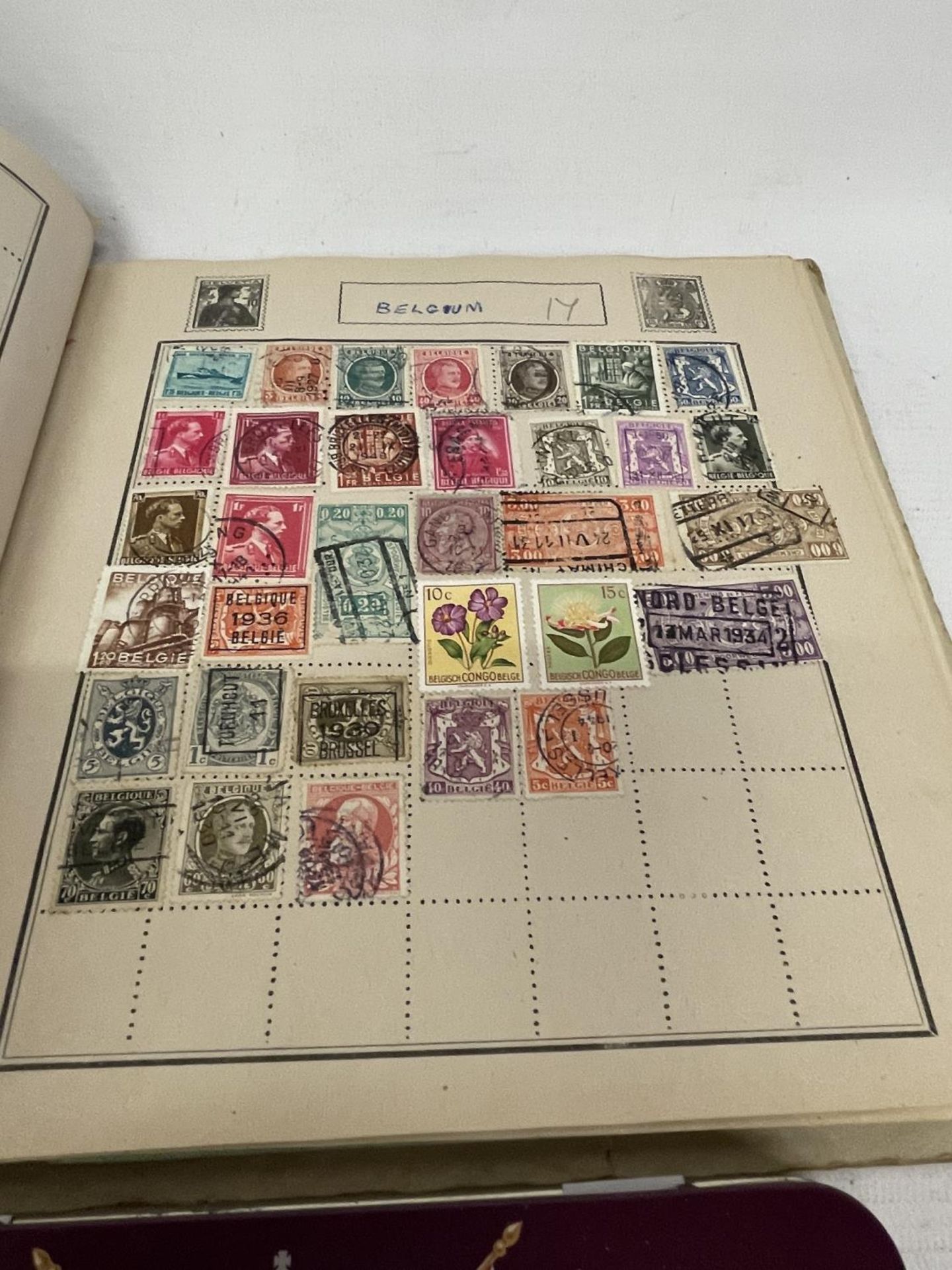 ONE HUNDRED AND FIFTY TWO 10P NATIONAL TRANSPORT TOKENS, A STAMP ALBUM WITH STAMPS FROM 55 - Image 3 of 5