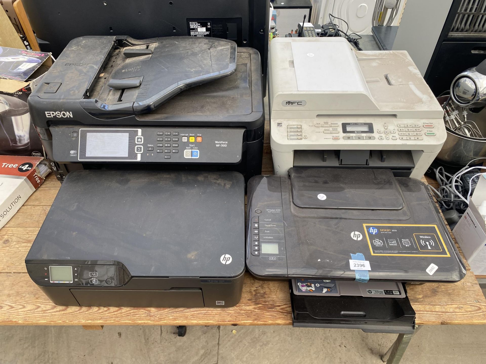 AN ASSORTMENT OF PRINTERS TO INCLUDE EPSON AND HP ETC