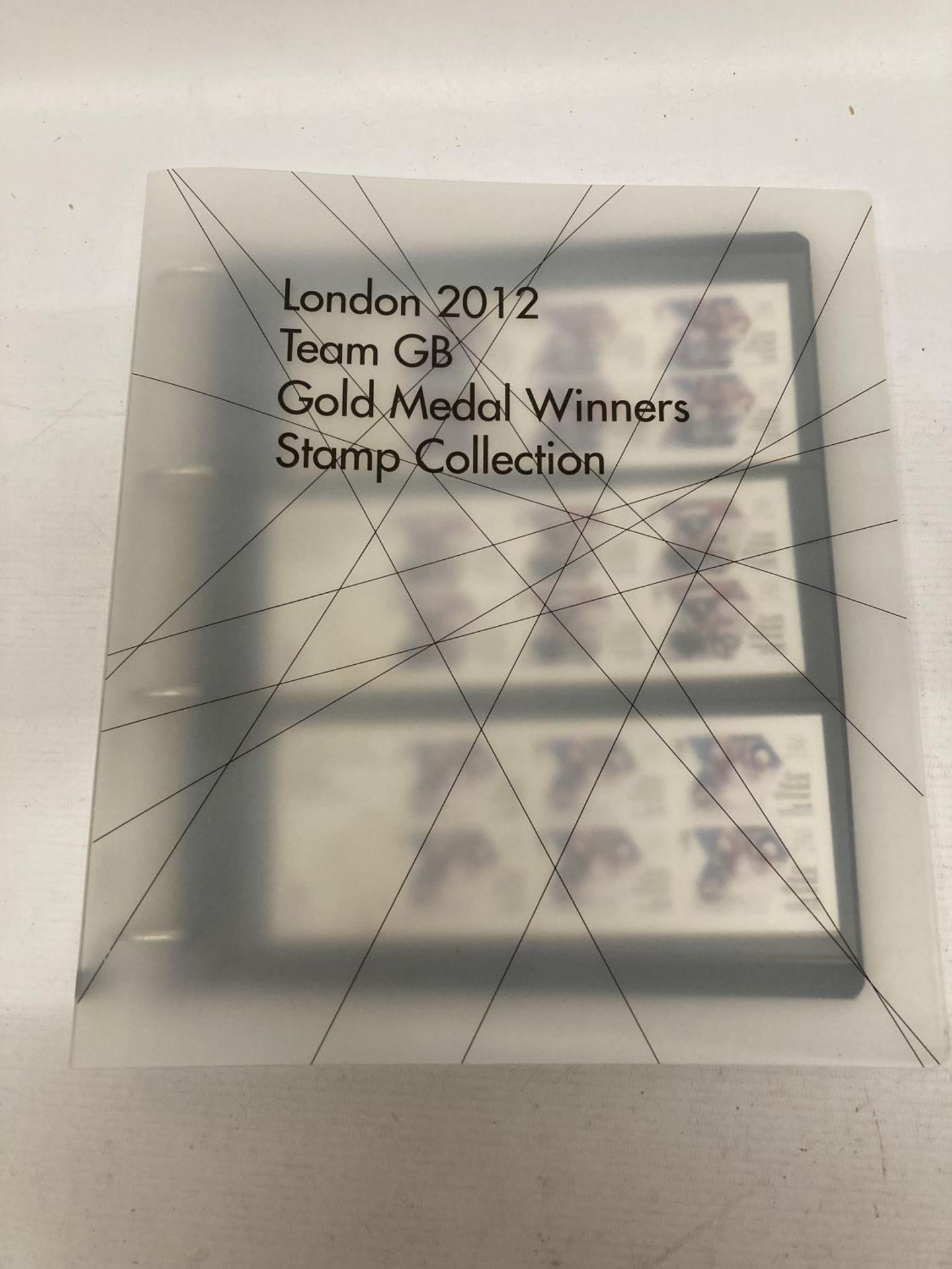 A LONDON 2012 TEAM GB GOLD MEDAL WINNERS STAMP COLLECTION FOLDER