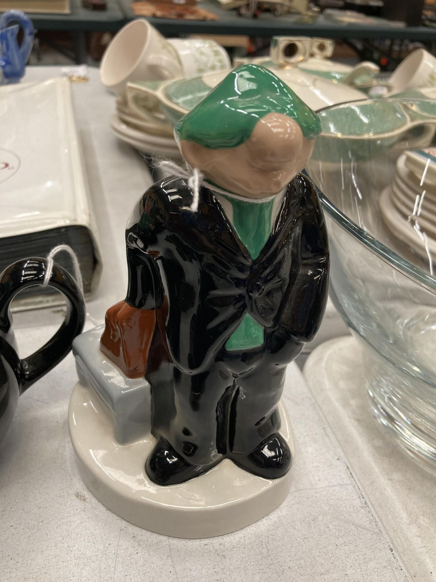 THREE PIECES OF WADE 'ANDY CAPP' TO INCLUDE A TEAPOT, TOAST RACK AND MONEY BOX - Image 3 of 5