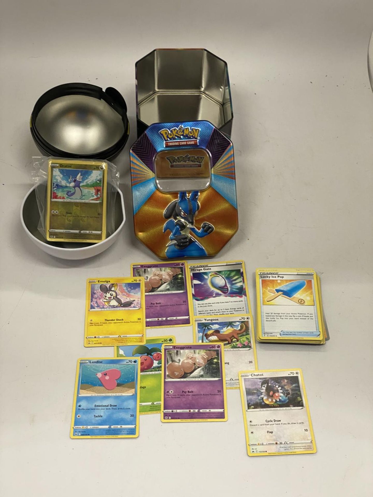 TWO POKEMON COLLECTORS TINS WITH 110+ POKEMON CARDS INCLUDING HOLOS - Image 2 of 3