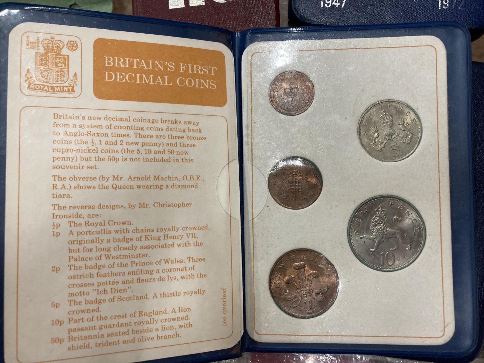 MIXED LOT OF COINS IN TIN BOX , CHIEFLY UK AND BERMUDA , TO INCLUDE UK YEAR SETS , 1966 , '67 & ' - Image 3 of 3