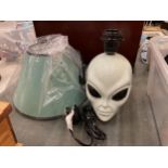 AN 'ALIEN' TABLE LAMP WITH SHADE - AS NEW IN BOX