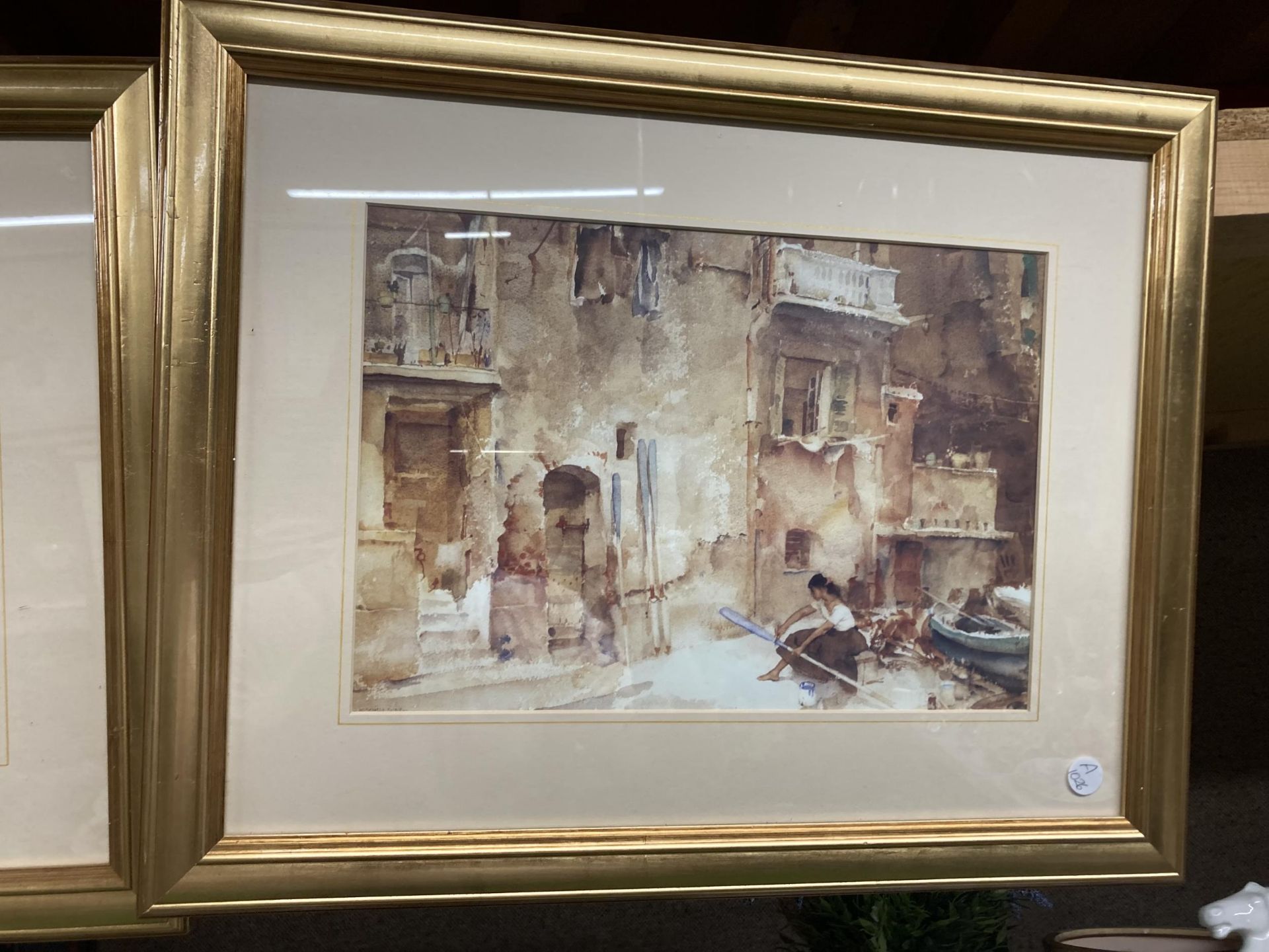 A PAIR OF GILT FRAMED WILLIAM RUSSEL FLINT PRINTS - Image 3 of 3