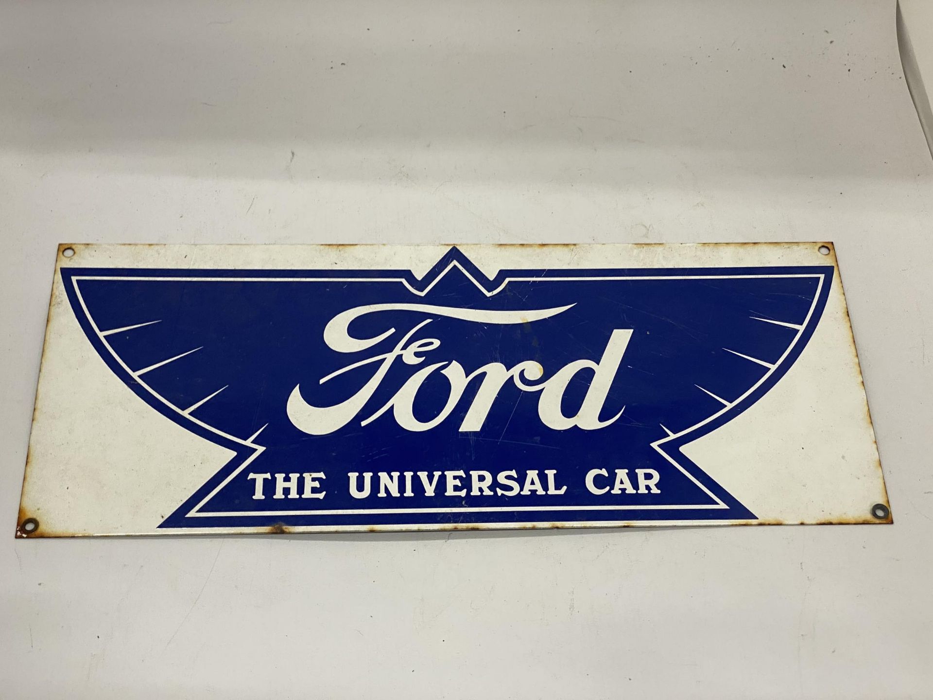 AN ENAMEL FORD SIGN 46CM X 18.5CM