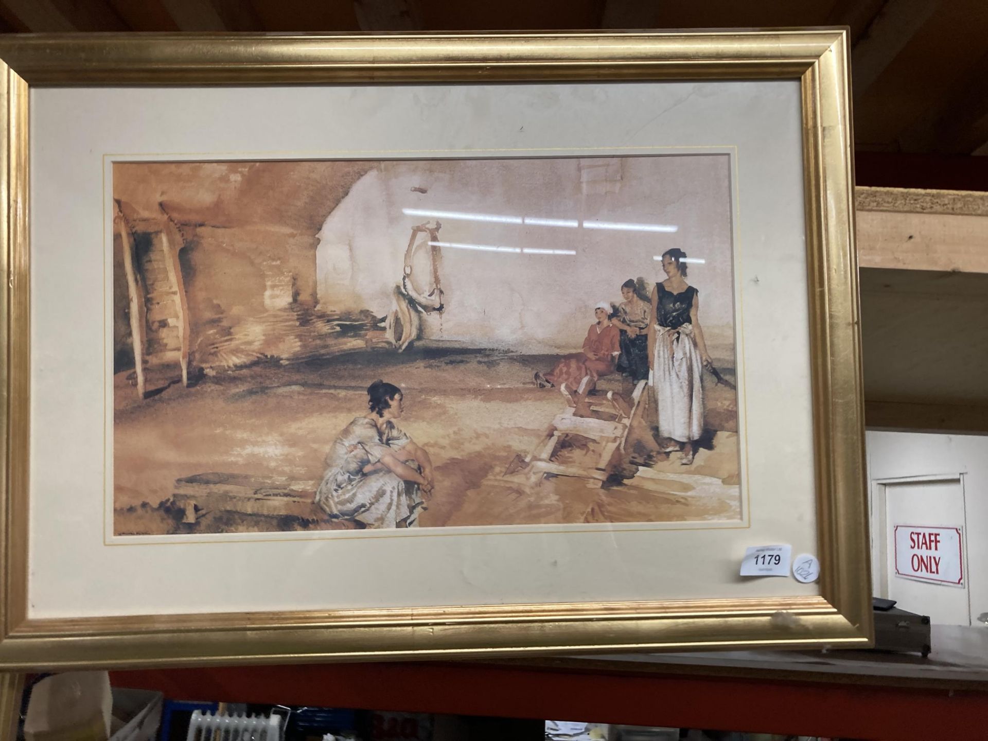 A PAIR OF GILT FRAMED WILLIAM RUSSEL FLINT PRINTS - Image 3 of 3