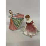 TWO ROYAL DOULTON FIGURES MY BEST FRIEND AND ANN