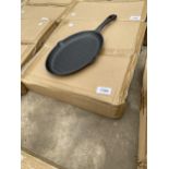 APPROXIMATELY TEN AS NEW AND BOXED CAST IRON SKILLET PANS