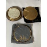 THREE VINTAGE COMPACTS