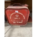 A VINTAGE 'SHELL CHEMICAL COMPANY LIMITED' FUEL CAN