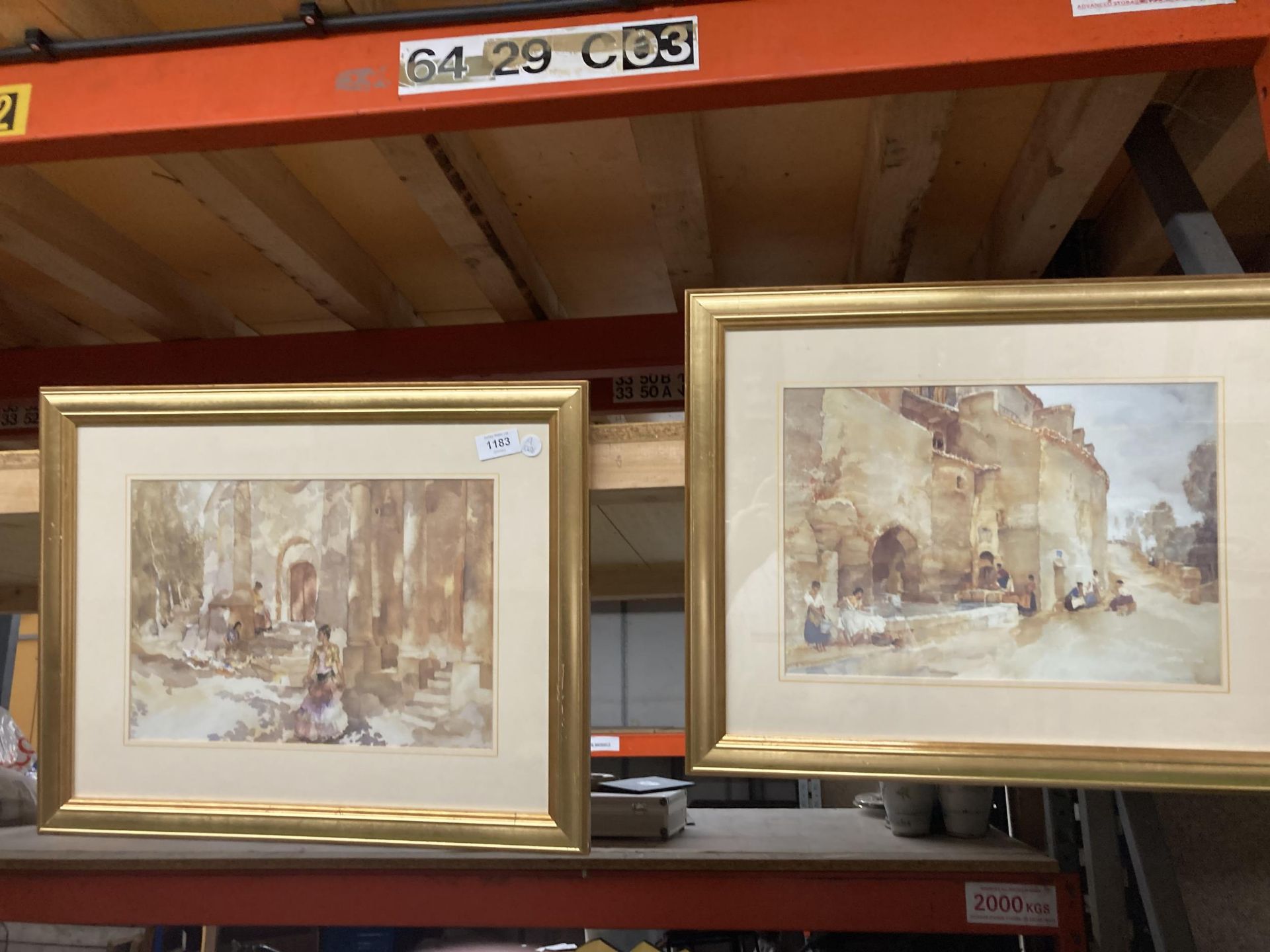 A PAIR OF GILT FRAMED WILLIAM RUSSEL FLINT PRINTS