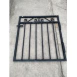 A WROUGHT IRON PEDESTRIAN GARDEN GATE