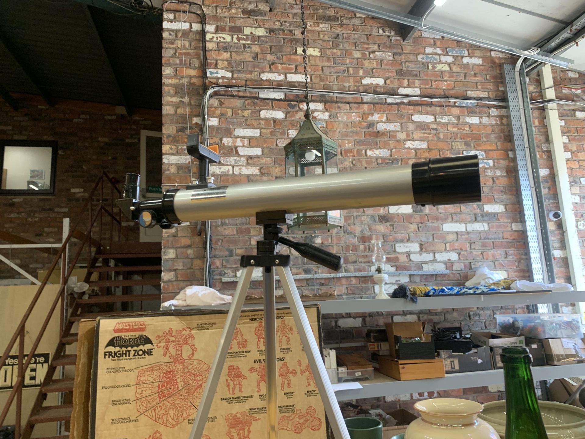 A TELESCOPE ON STRIPOD STAND - Image 2 of 3