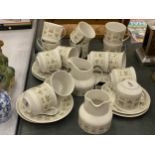 A ROYAL DOULTON 'SAMARRA' PART TEASET TO INCLUDE CUPS, SAUCERS AND CREAM JUGS