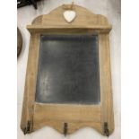 A VINTAGE WOODEN MEMO CHALK BOARD