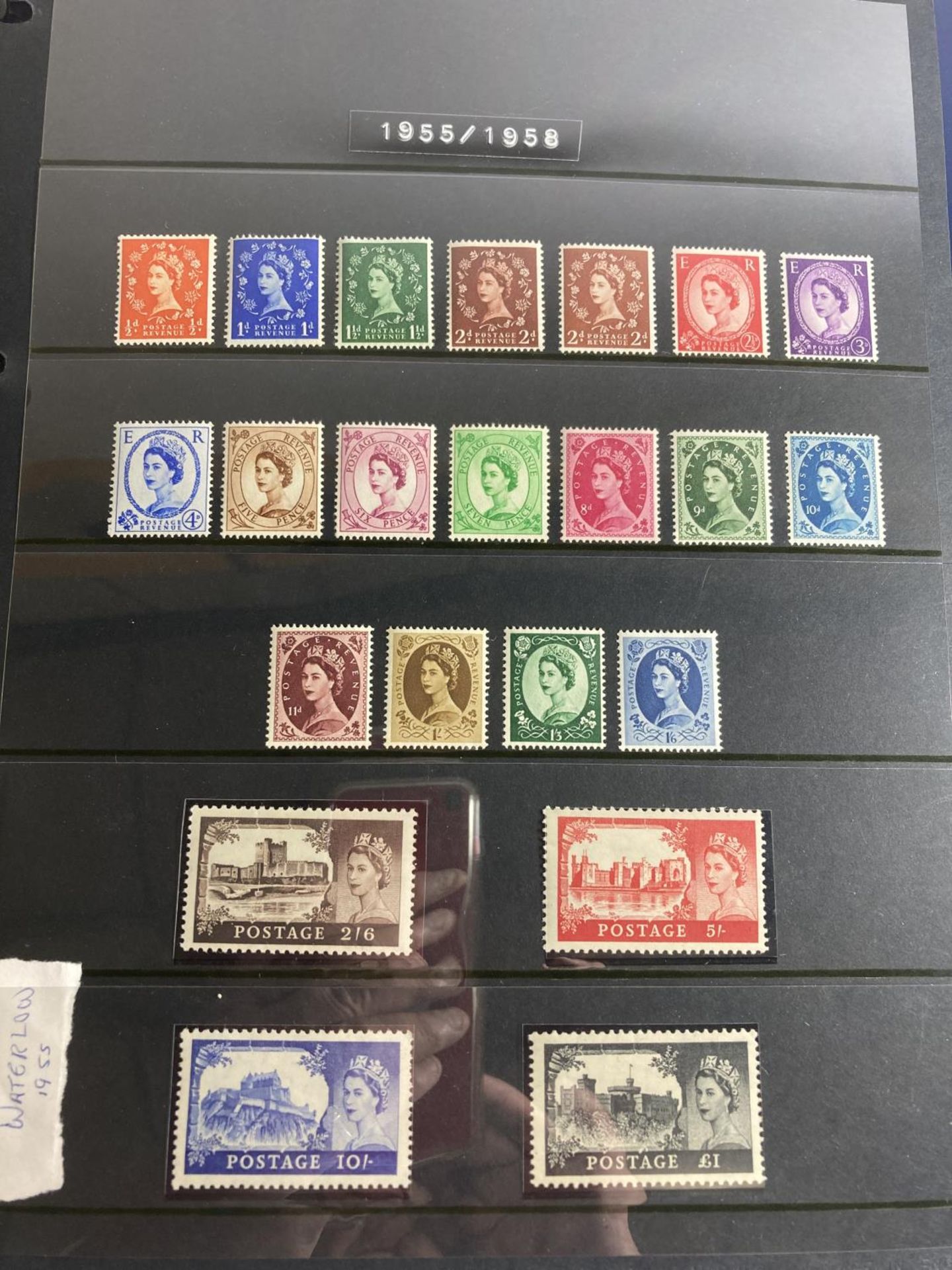 A SUPERB UNMOUNTED MINT COLLECTION OF GB , QE11 , EARLY DEFINITIVES , TO INCLUDE 1955 “CASTLES” - Image 3 of 6