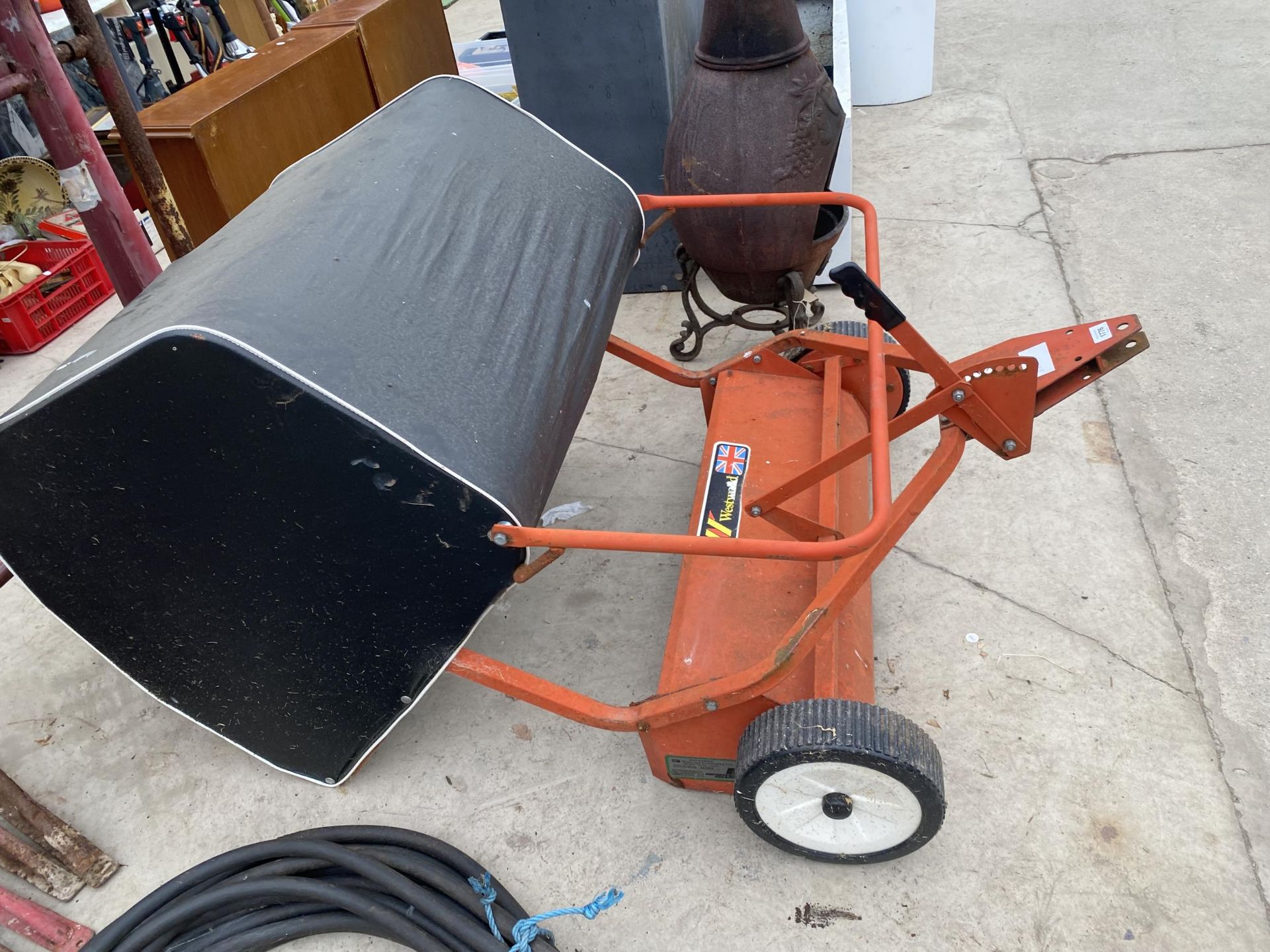 A WESTWOOD TOWABLE YARD SWEEPER - Image 2 of 3