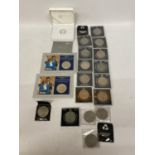 A SELECTION OF 18 MODERN CROWNS PLUS 1 X ’51 AND 2 X ’53 . ALSO INCLUDED THE 2013 , BOXED WITH COA ,