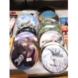 A COLLECTION OF WILD ANIMAL CABINET/WALL PLATES