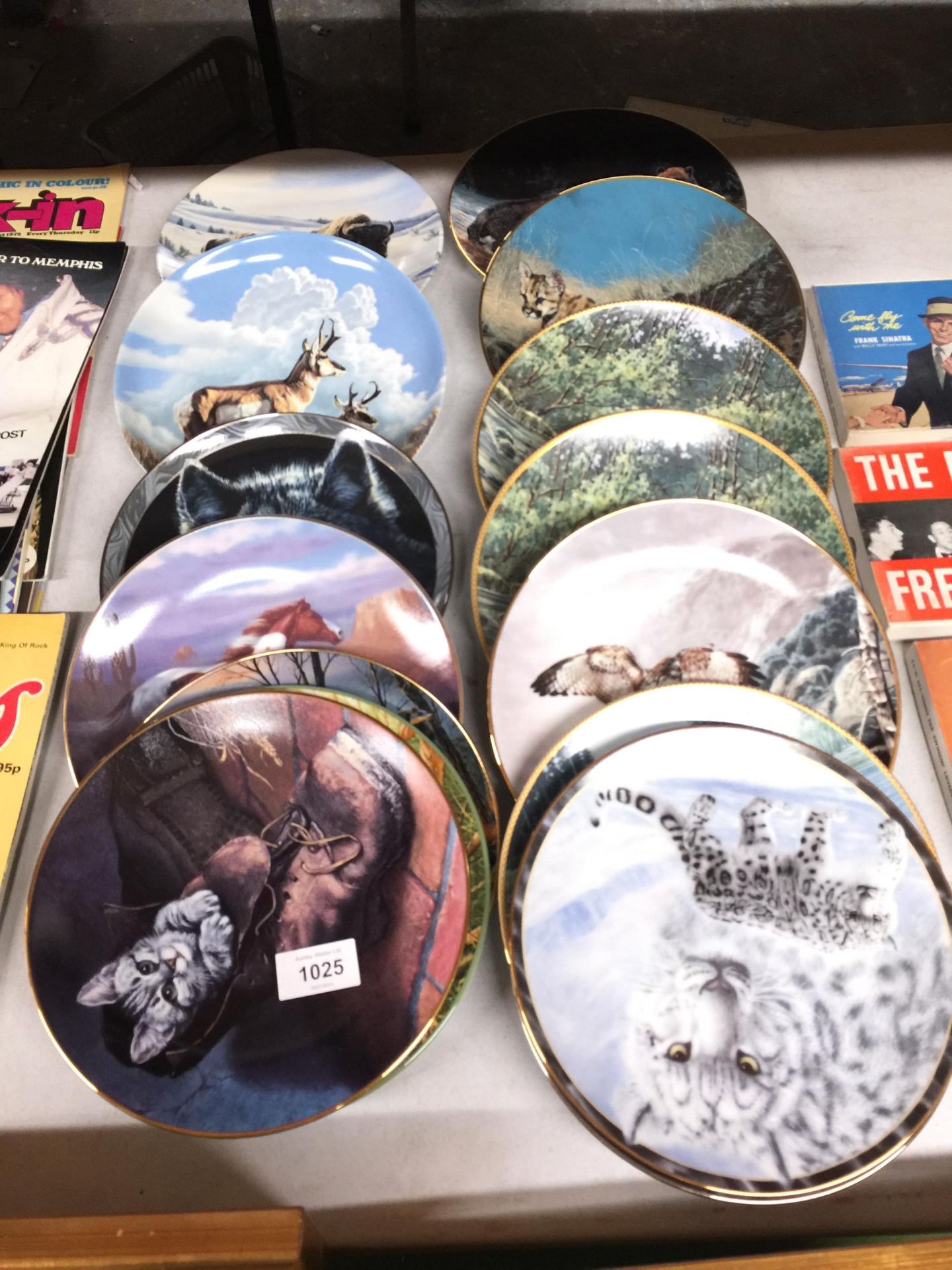 A COLLECTION OF WILD ANIMAL CABINET/WALL PLATES