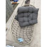 AN OUTDOOR LIVING EGG CHAIR (NO FRAME)