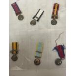 SIX VICTORIAN REPLICA MILITARY MEDALS