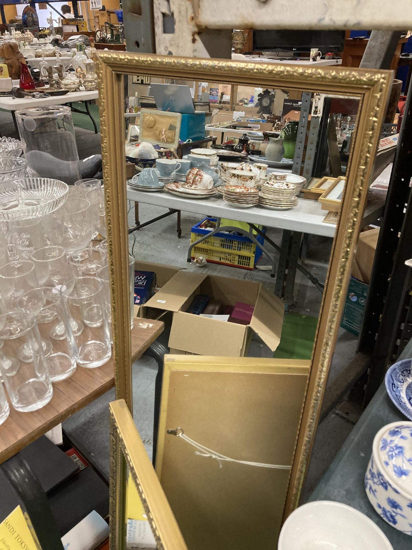 TWO GILT FRAMED MIRRORS - Image 2 of 3