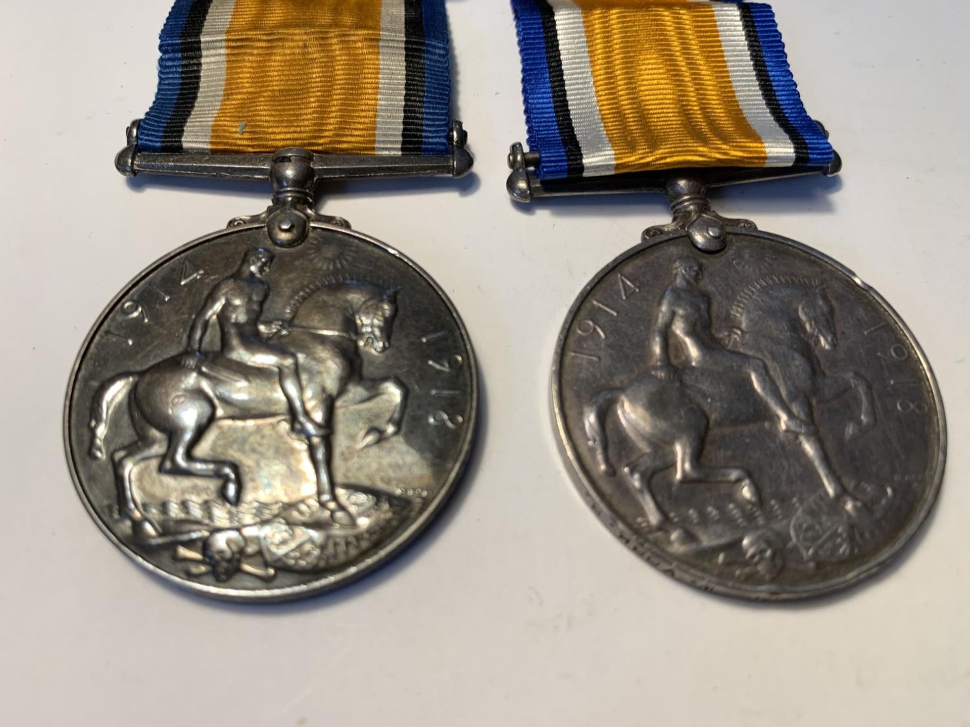FOUR 1914 -1918 WWI MEDALS TO INCLUDE TWO INCLUDE TWO CHESHIRE REGIMENT, ONE MANCHESTER, ONE W.YORKS - Image 2 of 6
