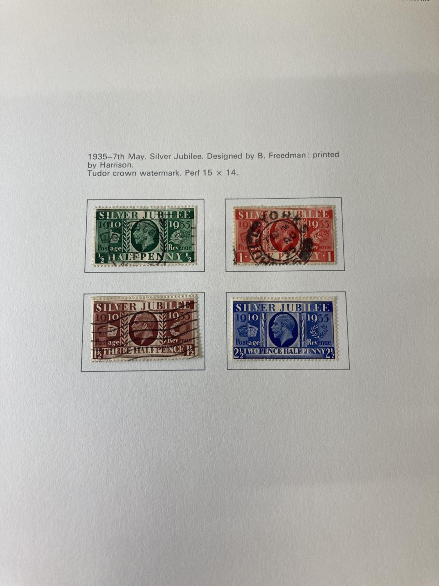 TWO BLUE STAMP ALBUMS CONTAINING STAMPS OF GREAT BRITAIN 1840 TO 1951 AND 1952 TO 1971 - Image 3 of 7