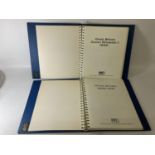 TWO BLUE STAMP ALBUMS CONTAINING STAMPS OF GREAT BRITAIN 1840 TO 1951 AND 1952 TO 1971