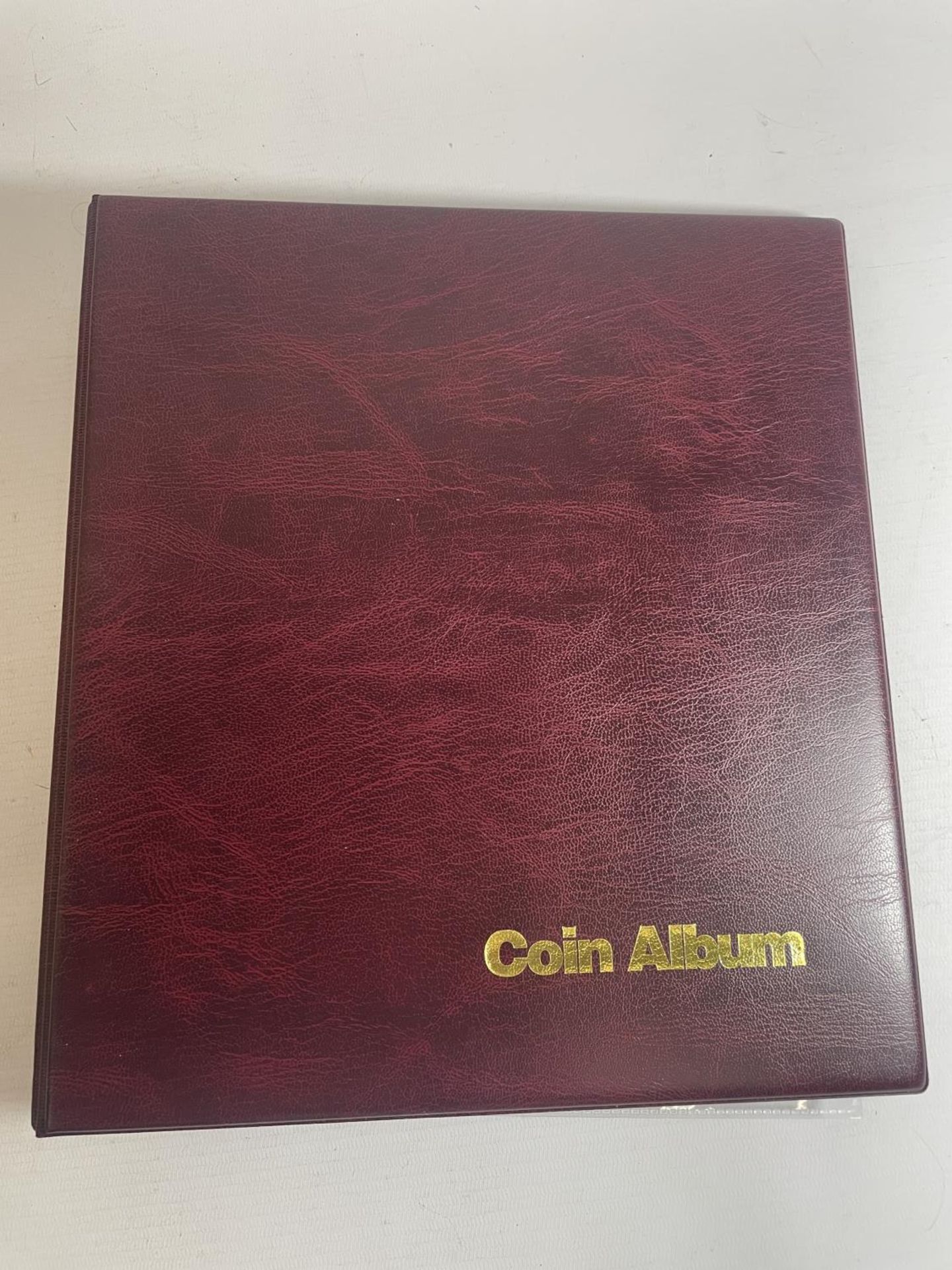 SIX EMPTY COIN ALBUMS , FINE CONDITION , WITH PLASTIC SLEEVES FOR HOLDING COINS - Image 3 of 4