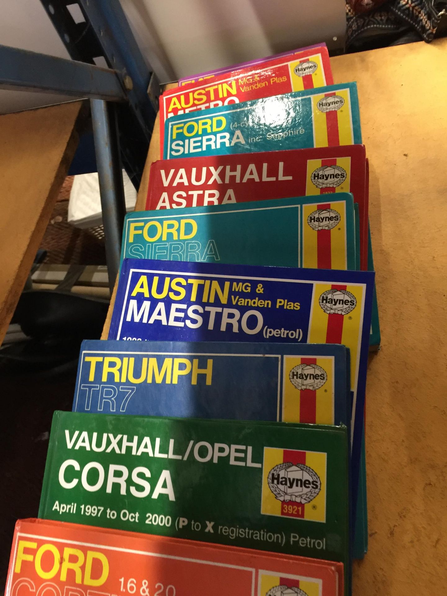 NINE VINTAGE HAYNES OWNERS WORKSHOP MANUALS TO INCLUDE FORD CORTINA, TRIUMH TR7, AUSTIN/MG METRO, - Image 2 of 2