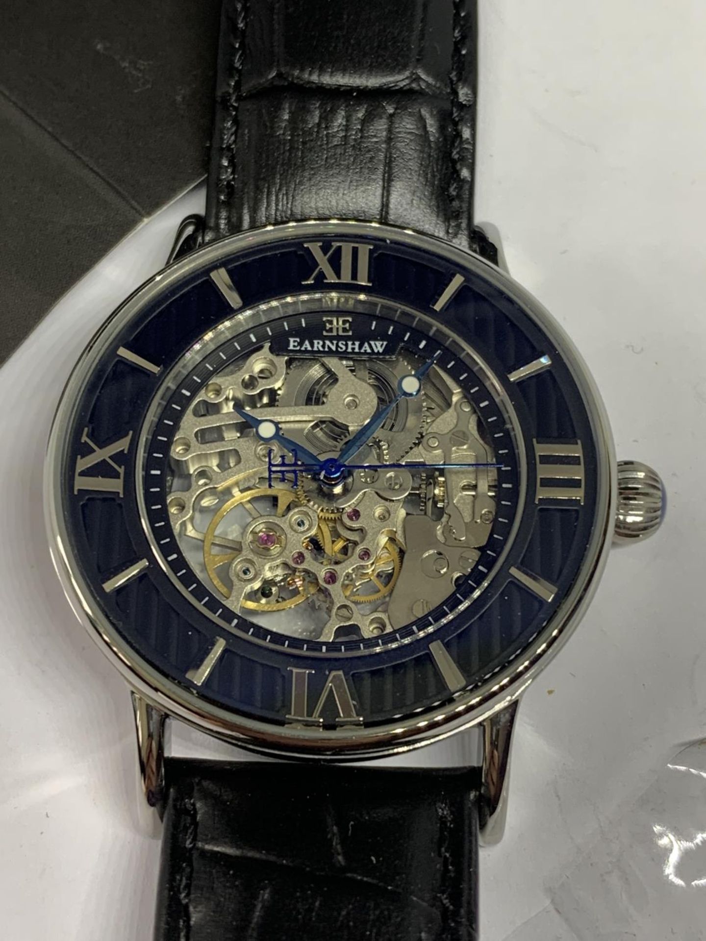 A GENTS EARNSHAW SKELETON AUTOMATIC WRISTWATCH - Bild 2 aus 4