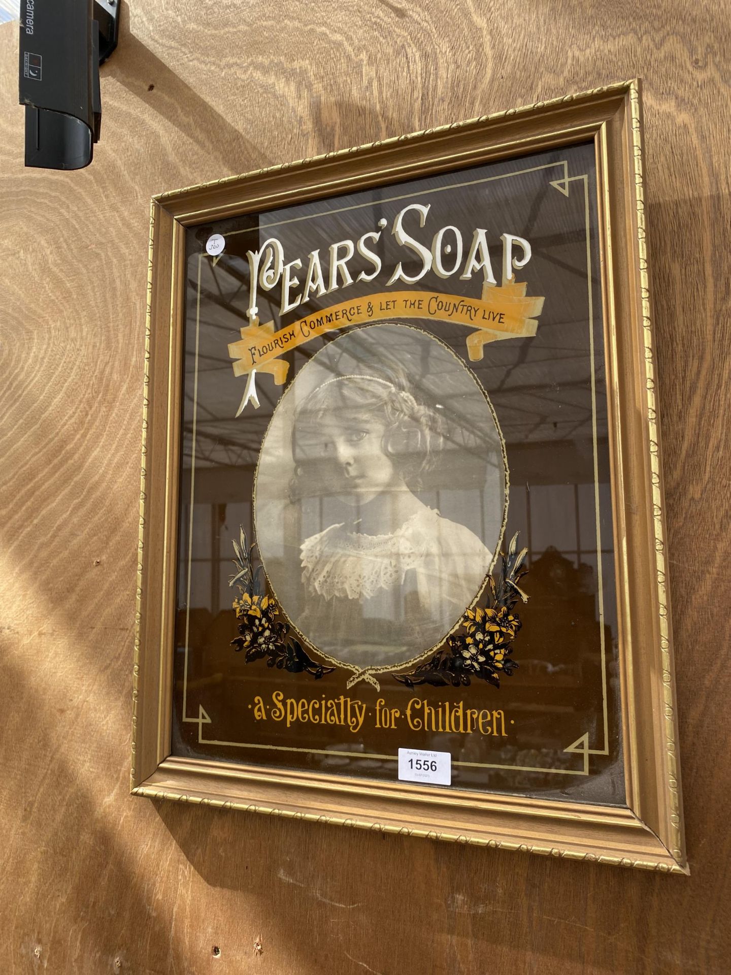 A VINTAGE 'PEARS SOAP ADVERTISING PICTURE