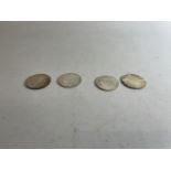 AUSTRIA , 4 X MARIE THERESA THALER SILVER COINS .