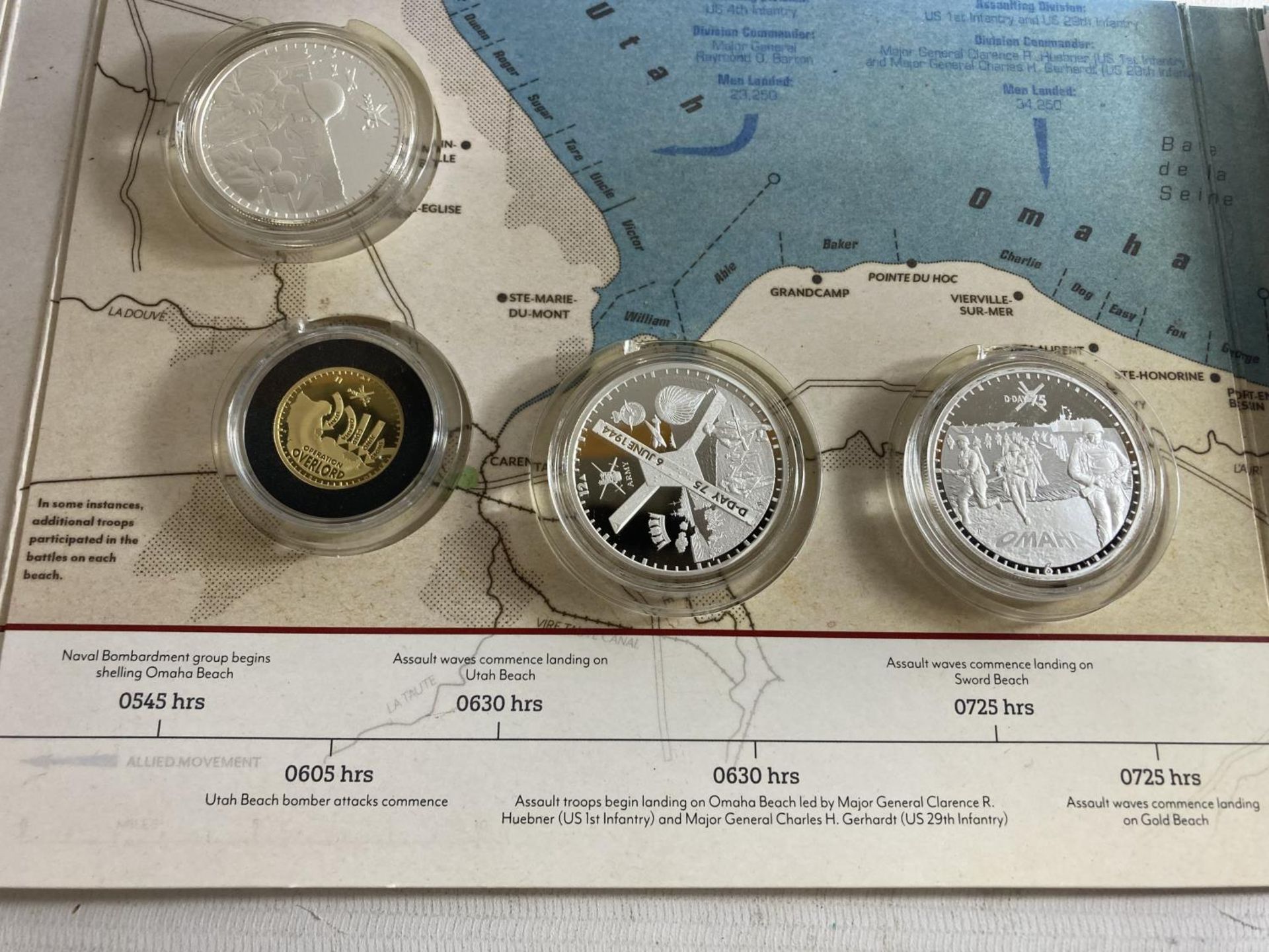 THE BRADFORD EXCHANGE “D-DAY 75 TH ANNIVERSARY” COIN COLLECTION , WHICH INCLUDES THE ONE POUND - Image 3 of 5