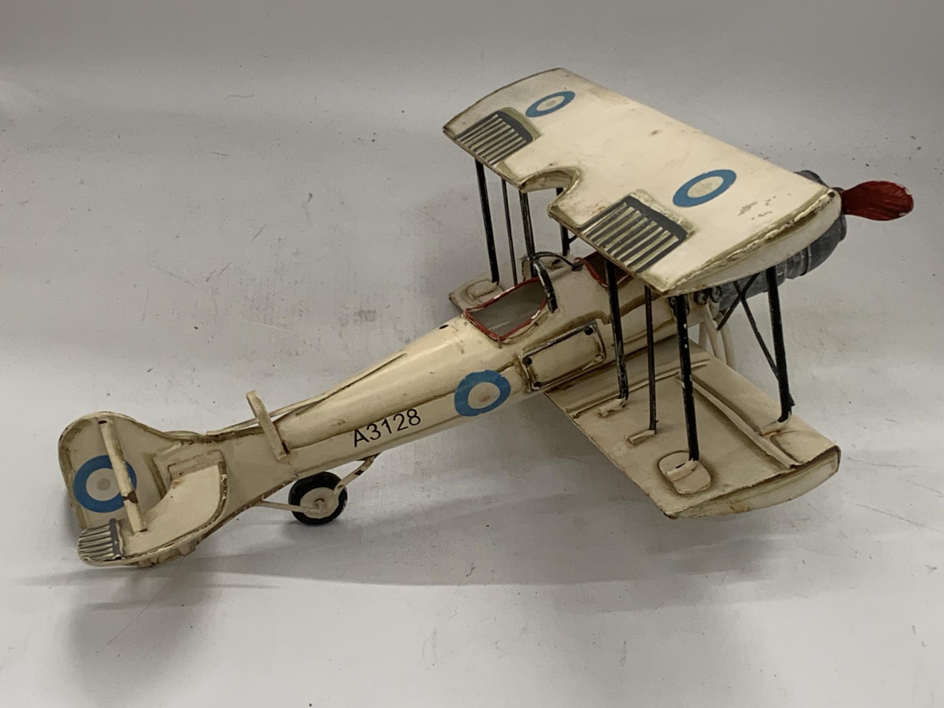 A METAL MODEL OF A BI-PLANE - Image 3 of 4