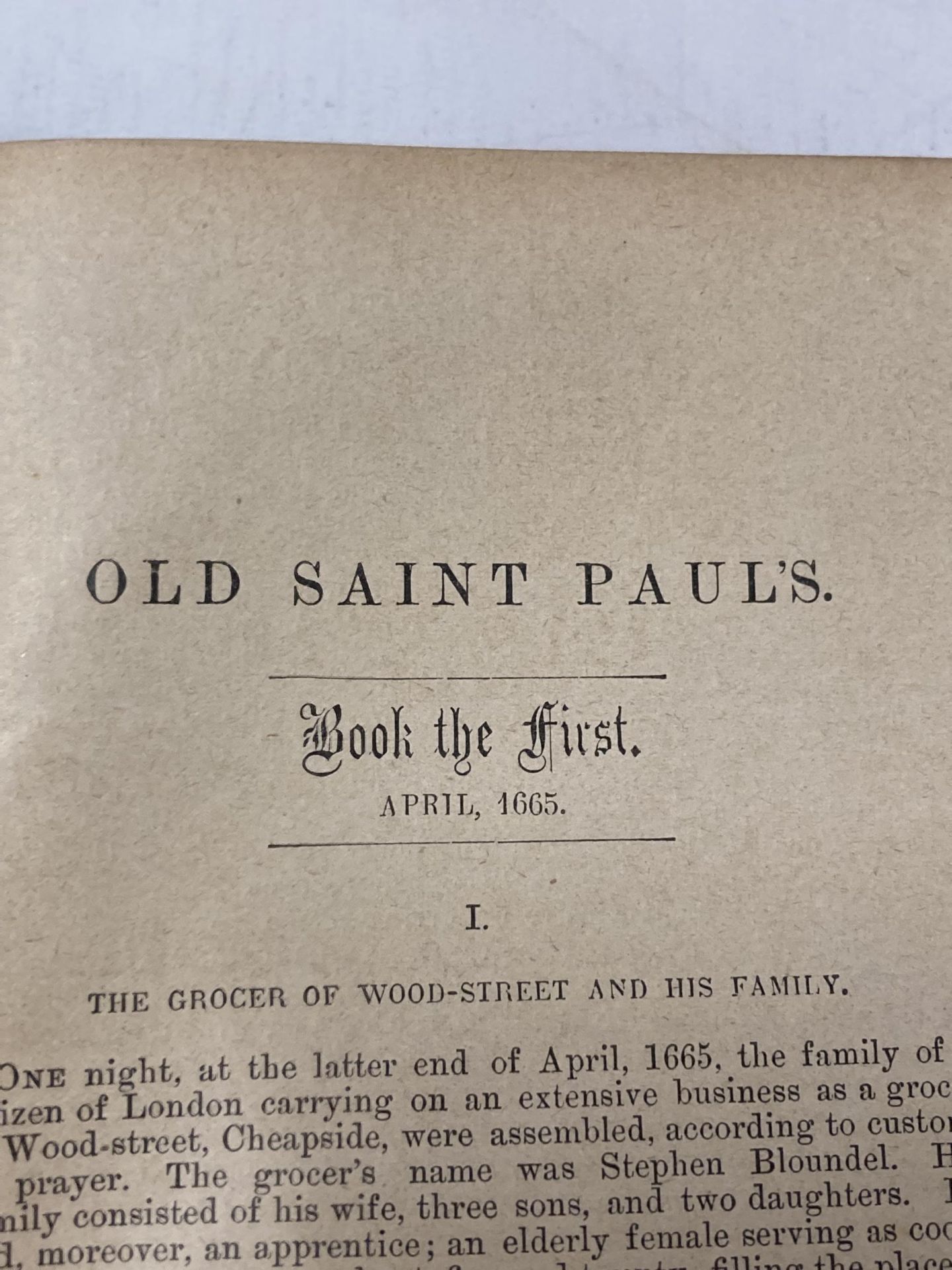 AINSWORTH WILLIAM OLD ST PAULS 1ST EDITION BOOK - Image 2 of 2