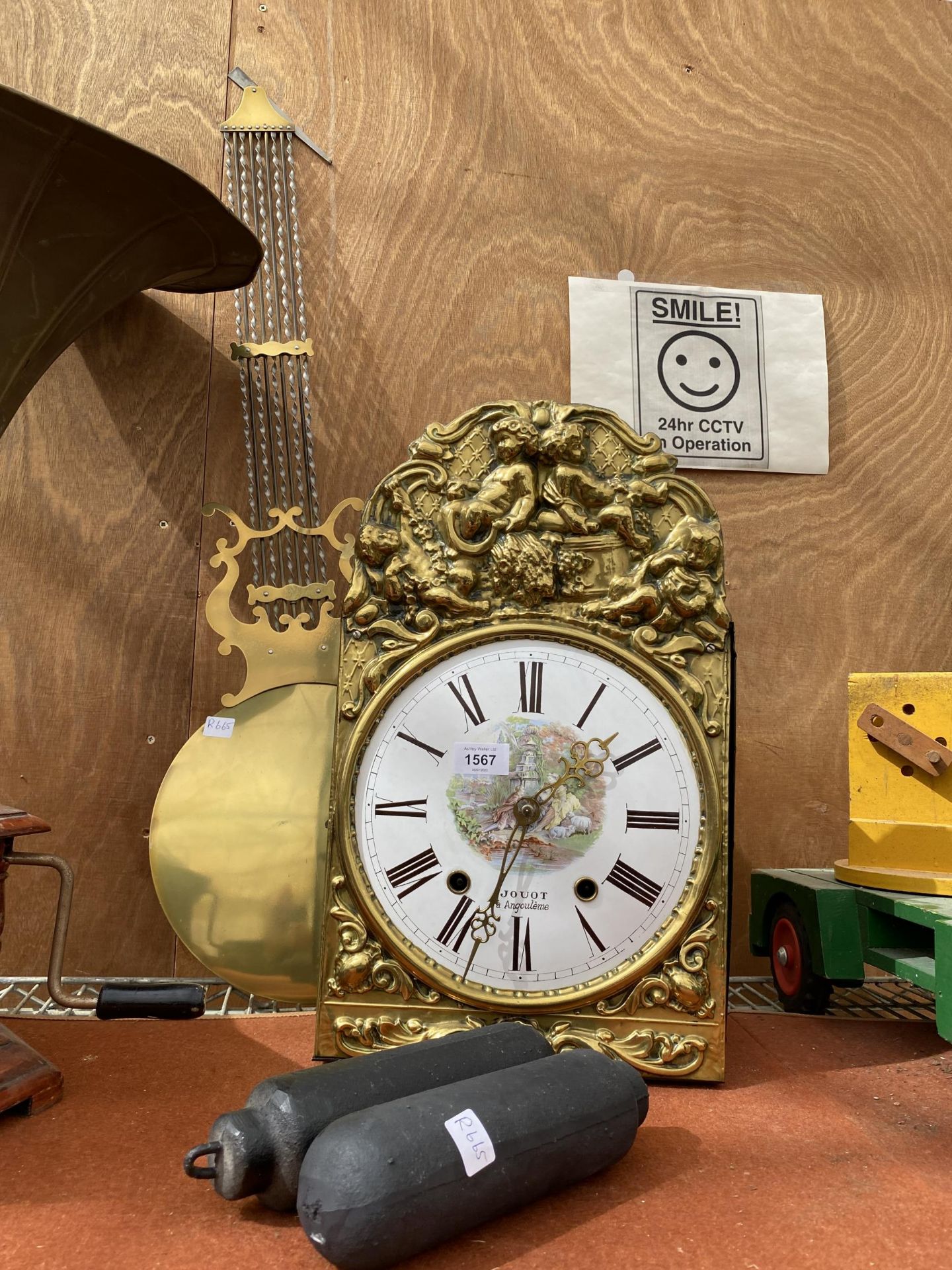 AN ASSORTMENT OF LONG CASE CLOCK PARTS