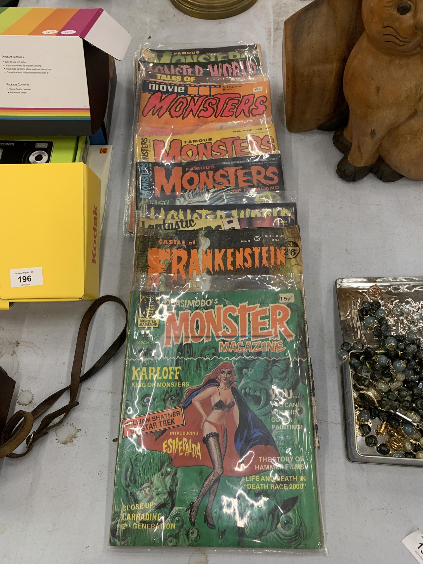 A COLLECTION OF VINTAGE MONSTERS MAGAZINES - 11 IN TOTAL