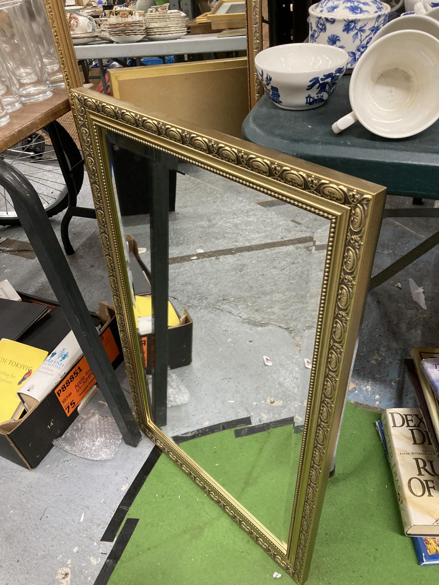 TWO GILT FRAMED MIRRORS - Image 3 of 3