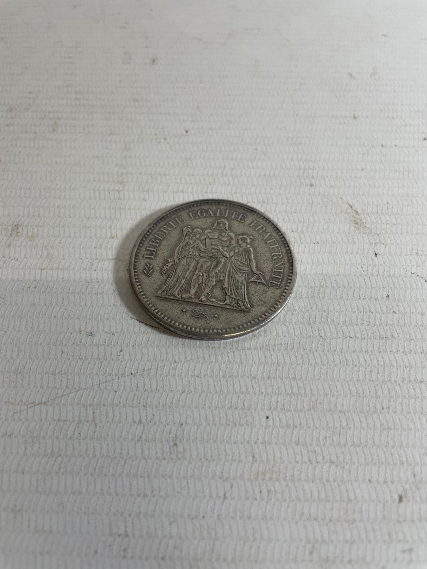 FRANCE , 1876 50 FRANC SILVER COIN